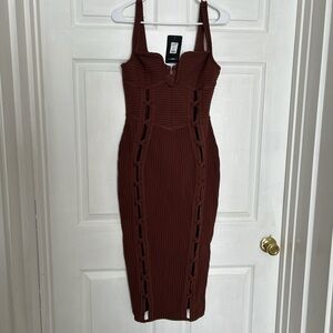 Fashion Nova Chocolate Midi Dress